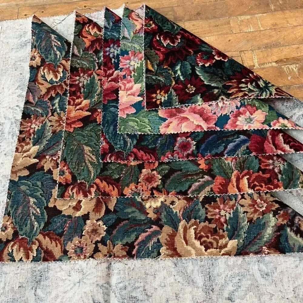 Ametex Fabric Squares 5 Floral Sample Sheets 26.5